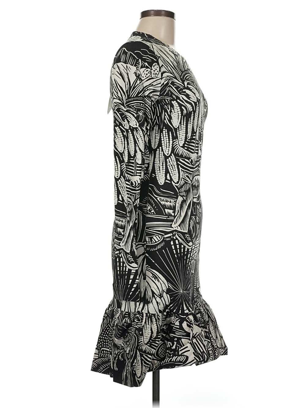 FARM Rio Black Ruta Ruffled Hem Mini Dress - Picture 4 of 10